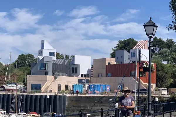 East Quay gallery, just round the corner looking over the harbour