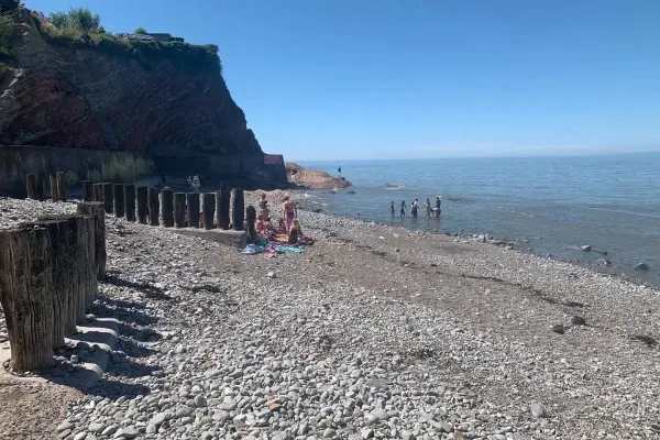 West Street beach, minutes from the house.