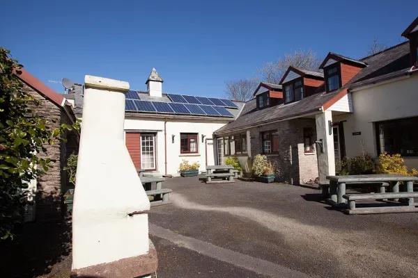 January courtyard