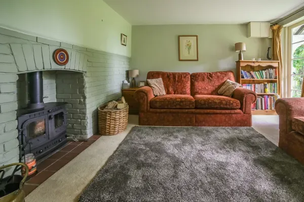 Cosy Living room with wood burning stove