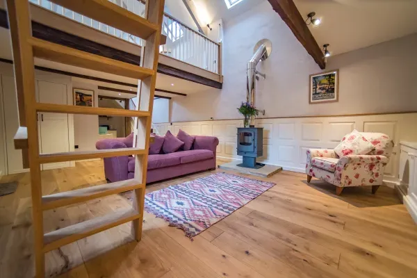 The Cow Shed spacious but cosy living room