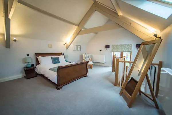 The Cow Shed spacious luxury bedroom