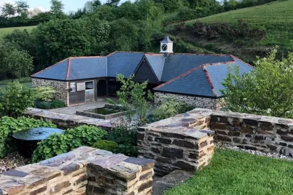 The Cowshed complete with DIY stables