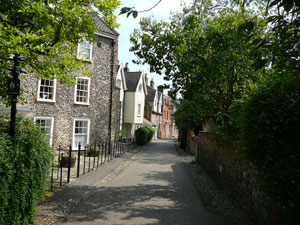 Historical cottages in Norwich